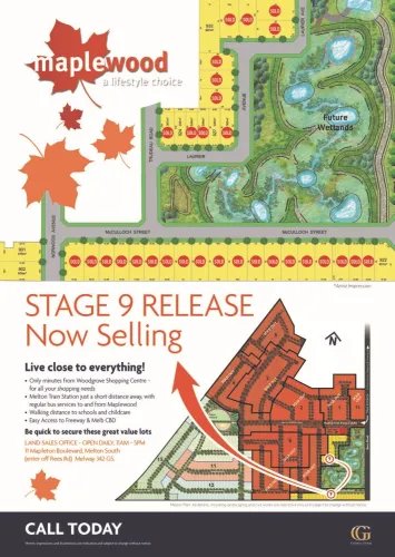 Maplewood Estate - Melton South - Lot 902 - 512m2 - East Facing - Near Wetlands