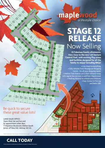 Maplewood Estate - Melton South - Lot STAGE 12 - COMING SOON - REGISTER NOW - TITLES 2nd QTR 2026