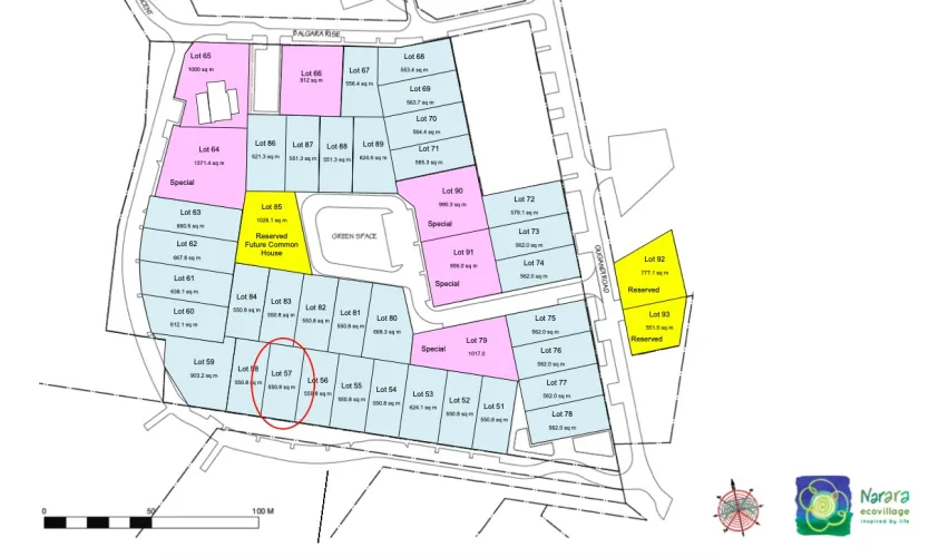 Narara Ecovillage - Narara - Lot 57 Release Map