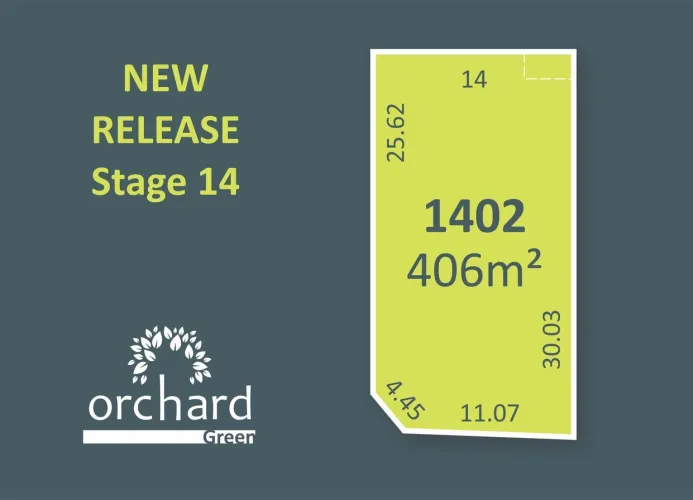 Orchard Green Estate - Melton South - Lot 1402