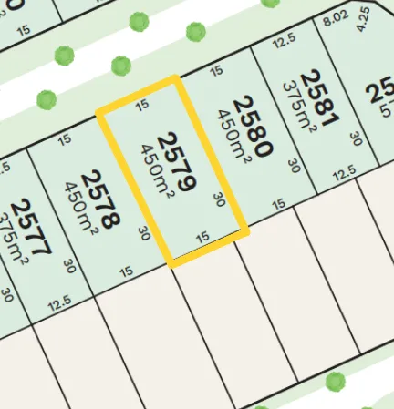 Stockland Amberton Beach - Eglinton - Lot 2579 Masterplan