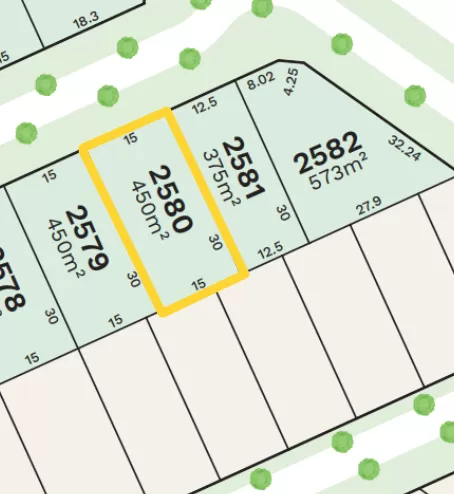 Stockland Amberton Beach - Eglinton - Lot 2580 Masterplan