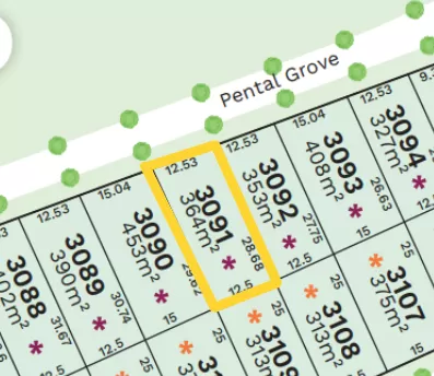 Stockland Amberton Beach - Eglinton - Lot 3091 Masterplan