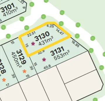 Stockland Amberton Beach - Eglinton - Lot 3130 Masterplan