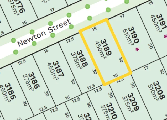 Stockland Amberton Beach - Eglinton - Lot 3189 Masterplan