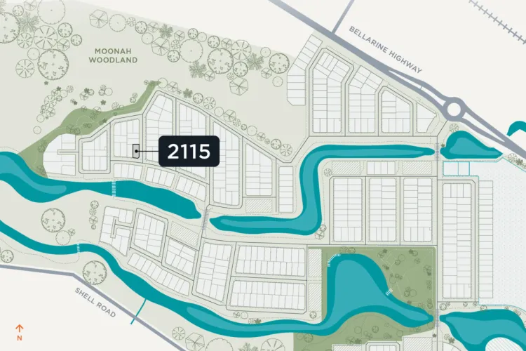 The Point - Point Lonsdale - Lot 2115 Location Map