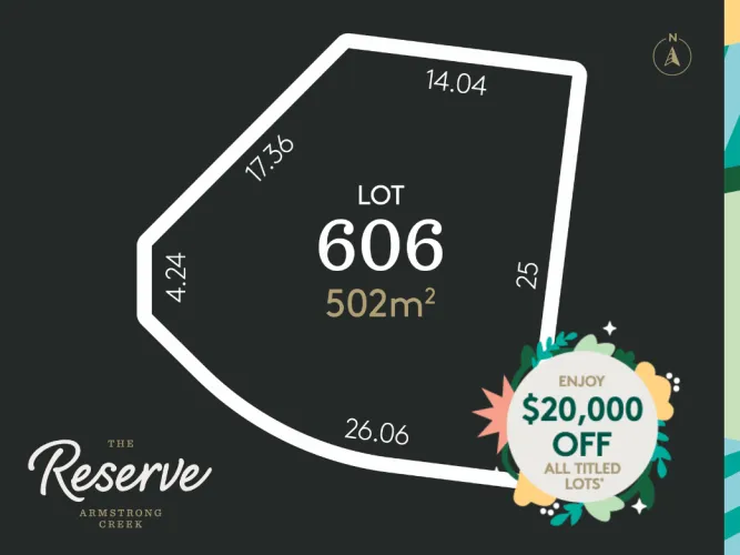The Reserve Armstrong Creek Estate - Charlemont - Lot 606